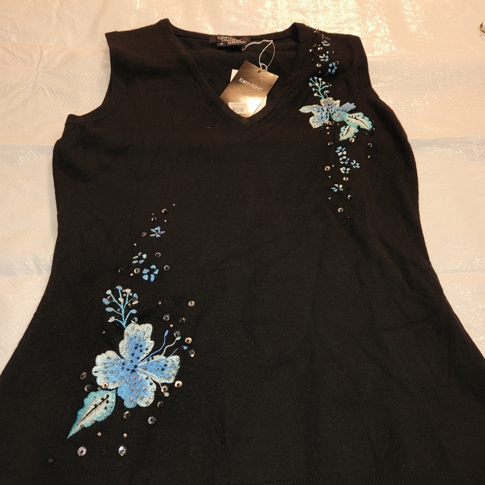 KAREN KANE Women's Vest Size Medium Karen Kane